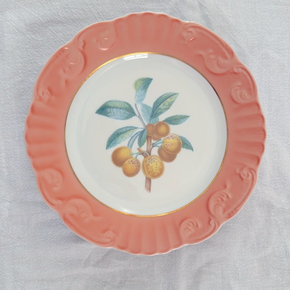 Mottahedeh Vista Alegrae Summer Fruits Small Porcelain Plates, Made in Portugal - Picture 3 of 8